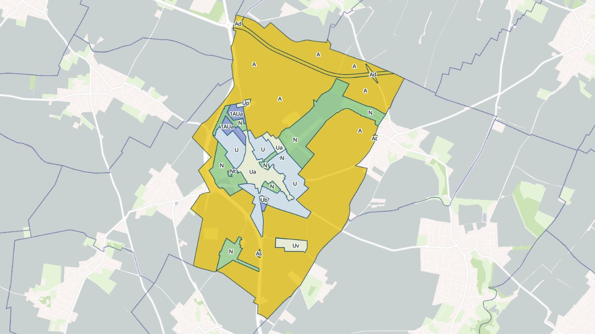 Aperçu cartographique de Mathieu, centré sur la commune