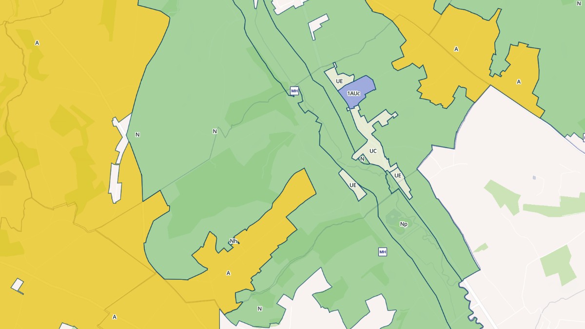 Aperçu cartographique de Le Mesnil-Guillaume, centré sur la commune