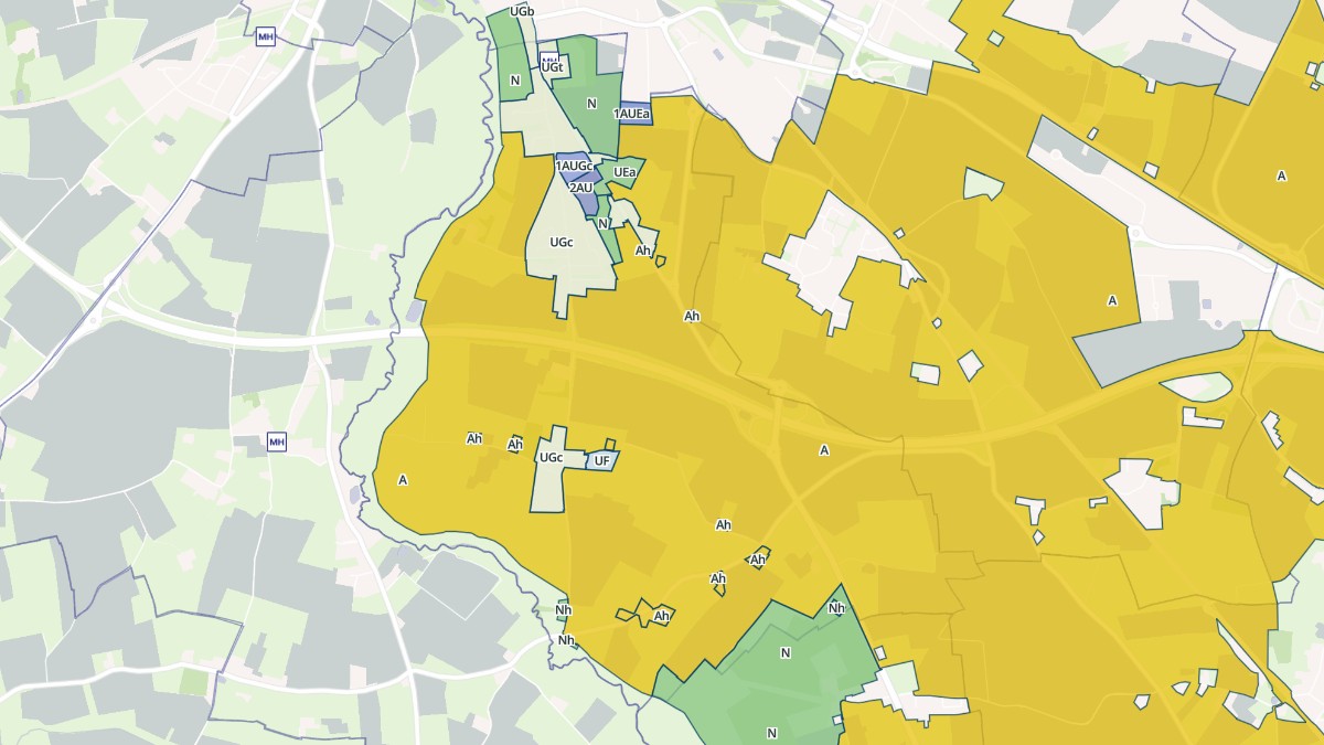 Aperçu cartographique de Monceaux-en-Bessin, centré sur la commune