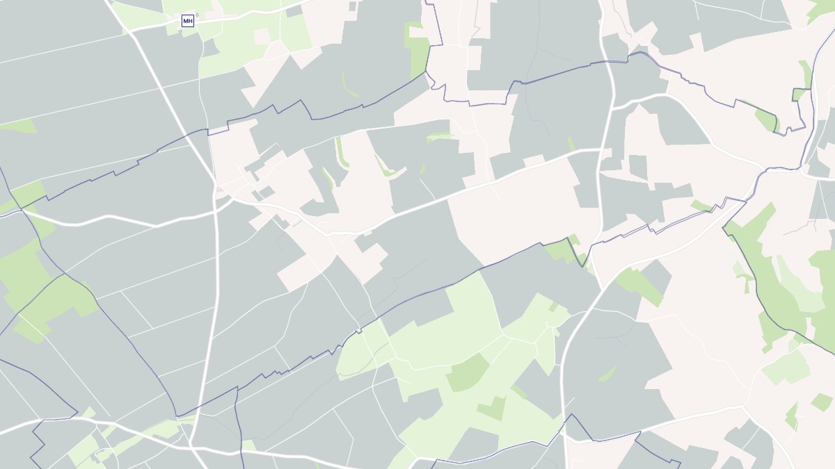 Aperçu cartographique de Les Moutiers-en-Auge, centré sur la commune