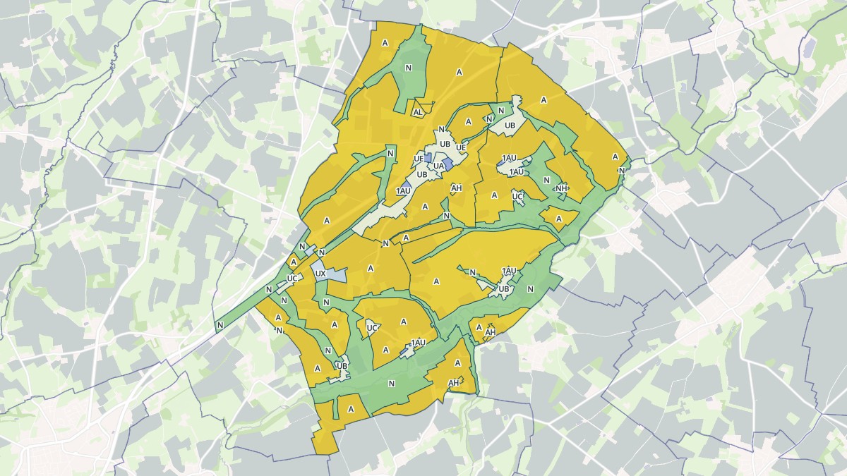 Aperçu cartographique de Val d'Arry, centré sur la commune