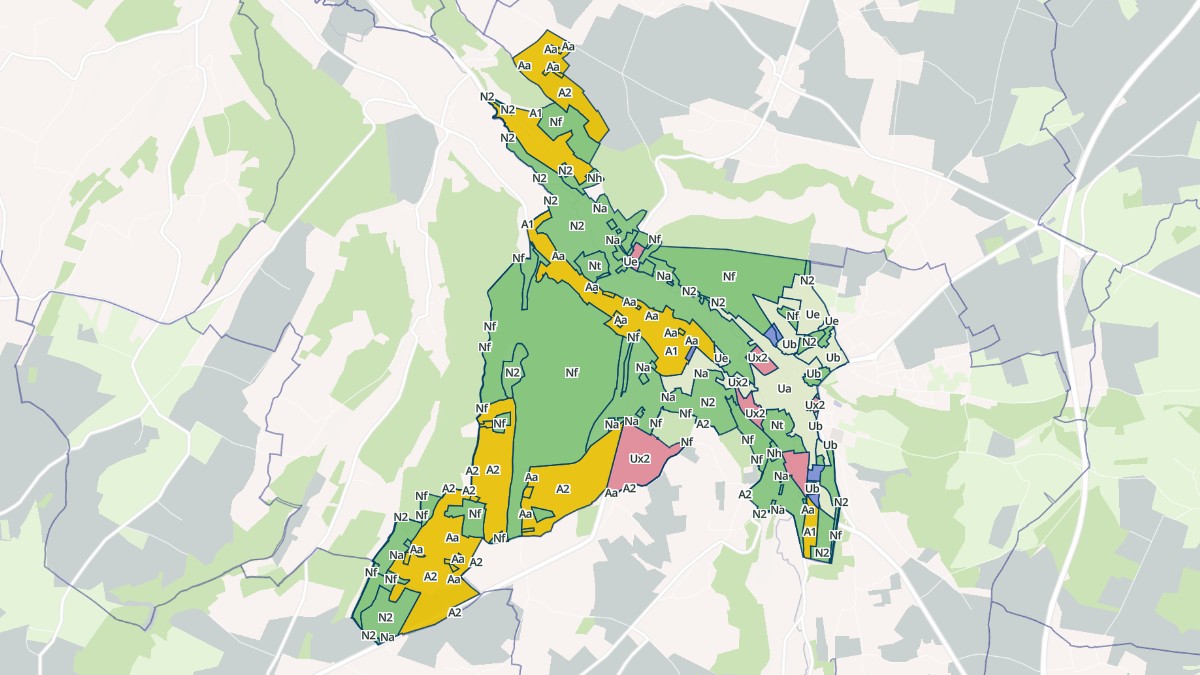 Aperçu cartographique de Orbec, centré sur la commune