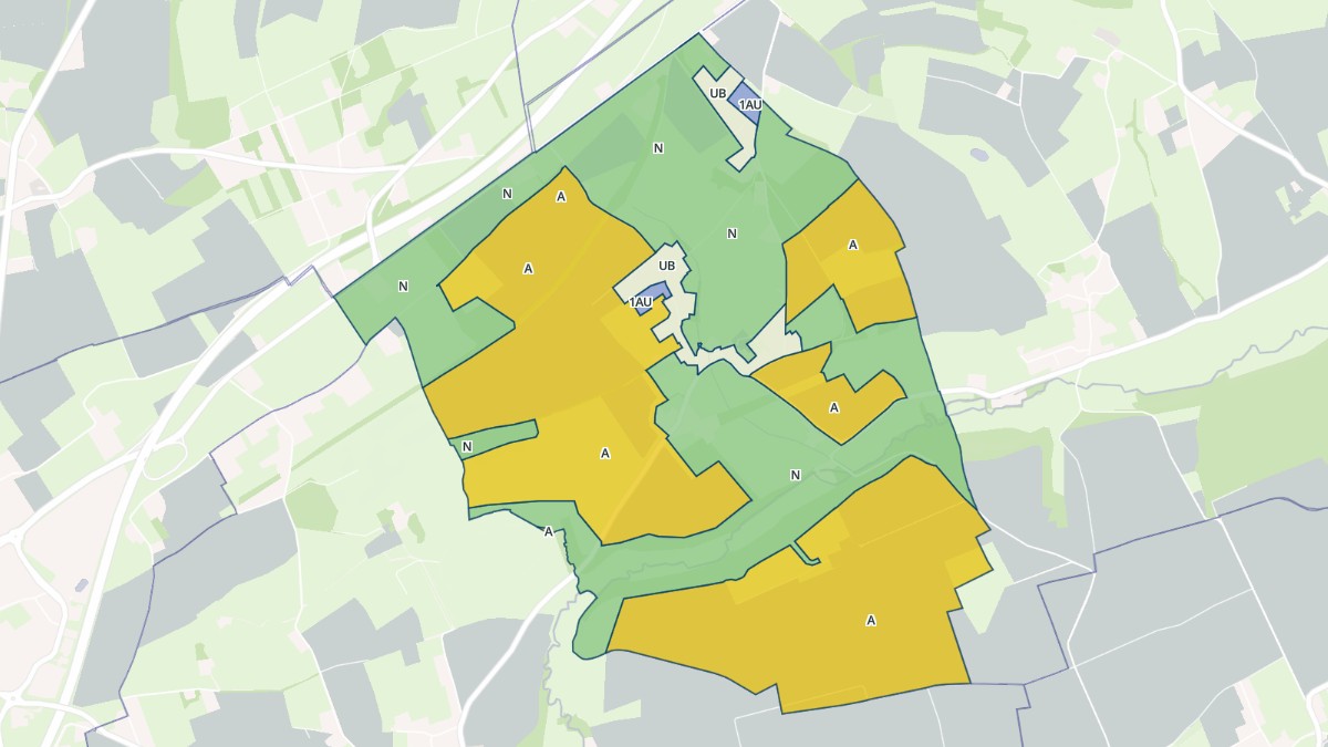 Aperçu cartographique de Parfouru-sur-Odon, centré sur la commune