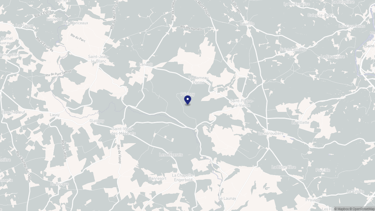 Aperçu cartographique de Périgny, centré sur la commune