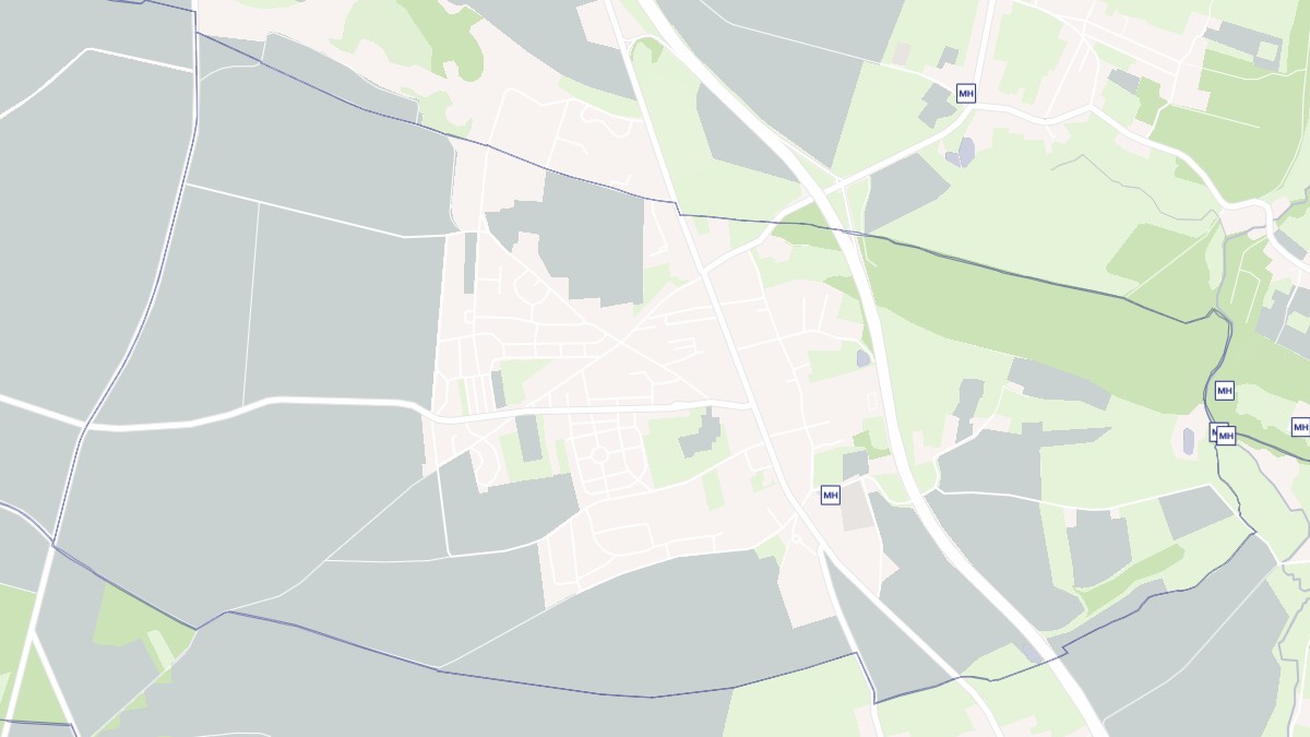 Aperçu cartographique de Potigny, centré sur la commune