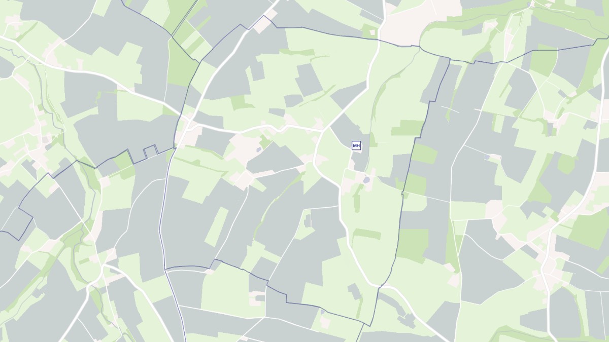 Aperçu cartographique de Préaux-Bocage, centré sur la commune