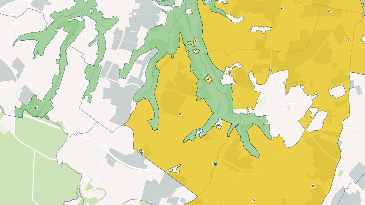 Aperçu cartographique de Quetteville, centré sur la commune