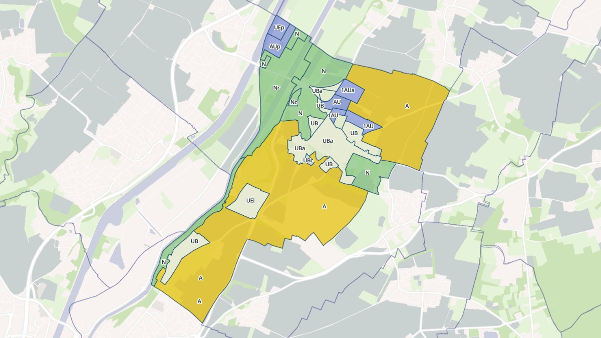 Aperçu cartographique de Ranville, centré sur la commune