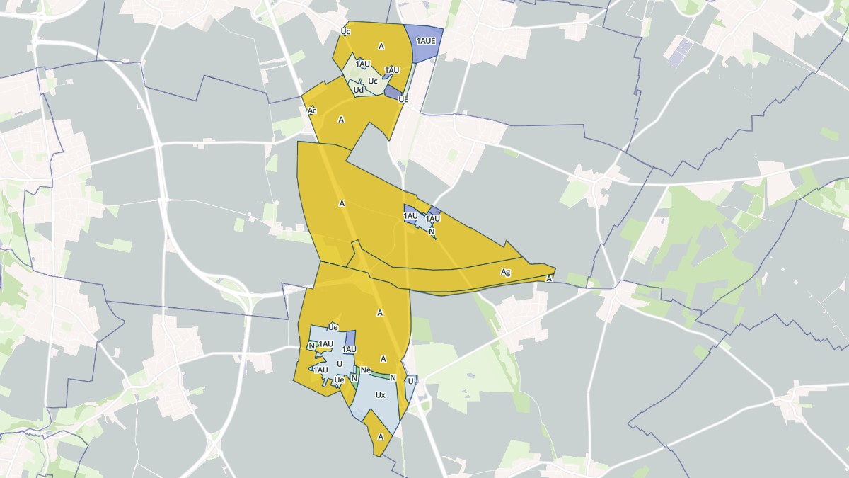 Aperçu cartographique de Castine-en-Plaine, centré sur la commune