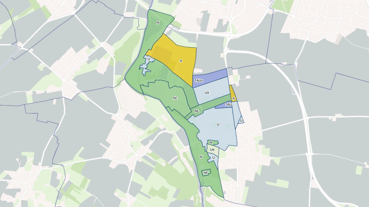 Aperçu cartographique de Saint-André-sur-Orne, centré sur la commune