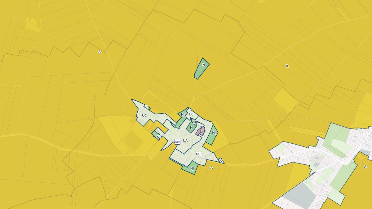 Aperçu cartographique de Sainte-Croix-sur-Mer, centré sur la commune