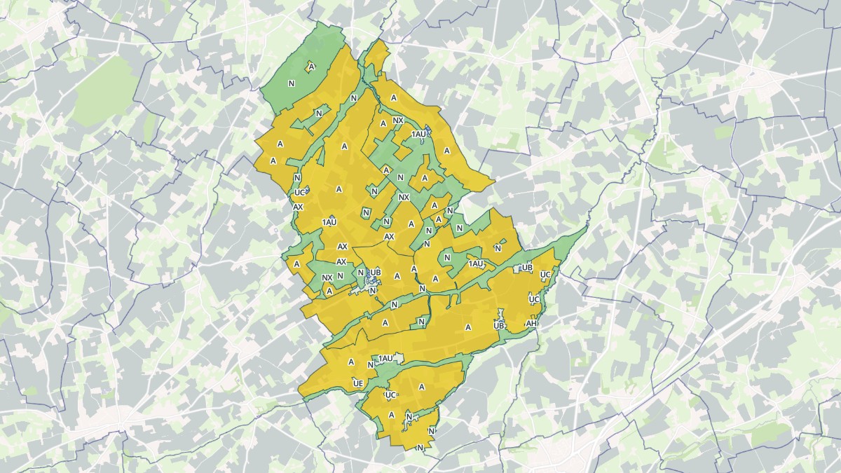 Aperçu cartographique de Aurseulles, centré sur la commune