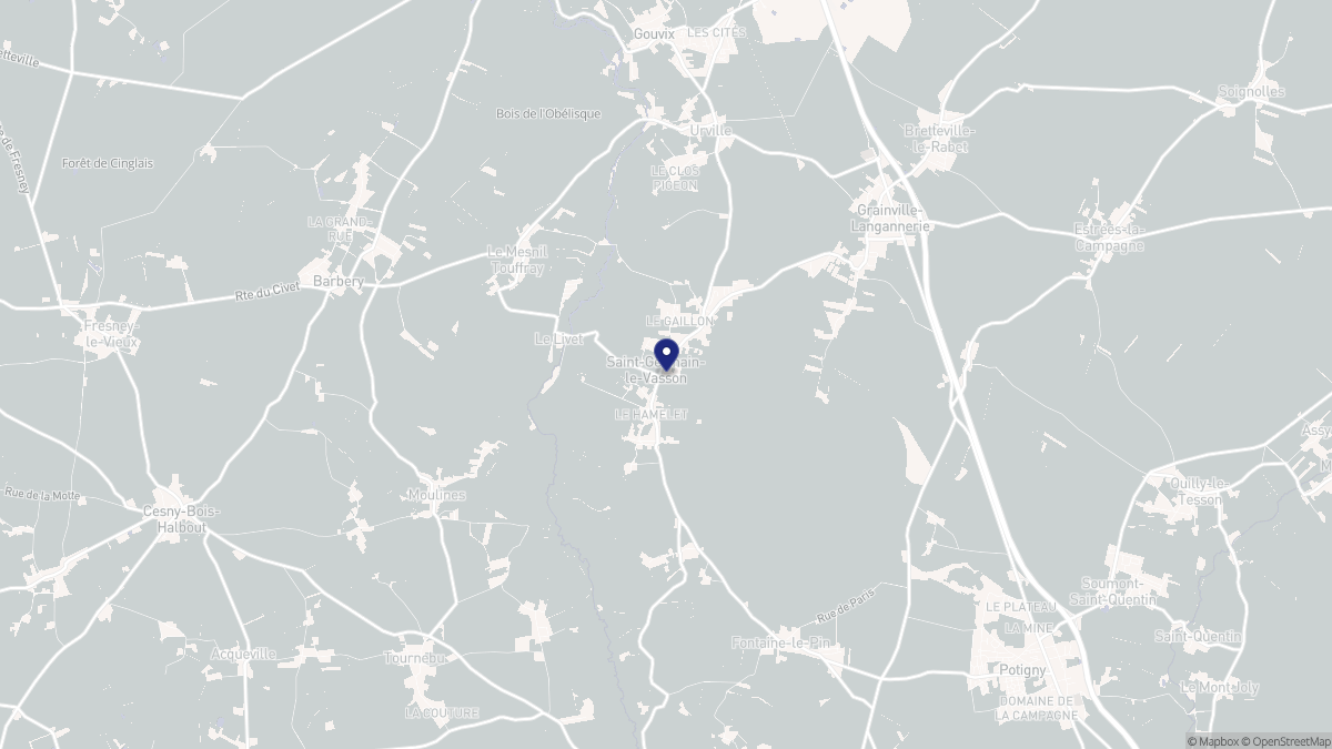 Aperçu cartographique de Saint-Germain-le-Vasson, centré sur la commune