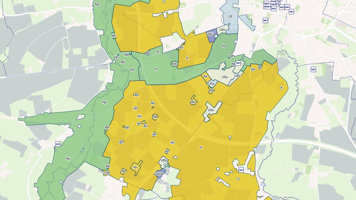 Aperçu cartographique de Saint-Loup-Hors, centré sur la commune