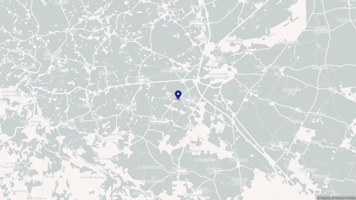 Aperçu cartographique de Saint-Martin-de-Mieux, centré sur la commune