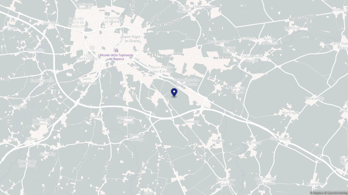 Aperçu cartographique de Saint-Martin-des-Entrées, centré sur la commune