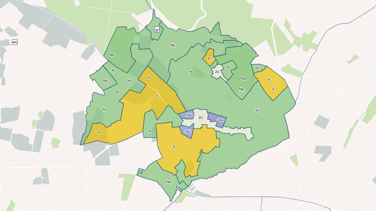 Aperçu cartographique de Saint-Ouen-le-Pin, centré sur la commune