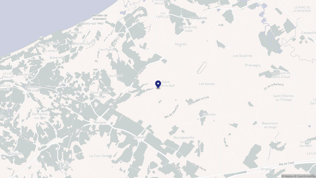 Aperçu cartographique de Saint-Pierre-Azif, centré sur la commune