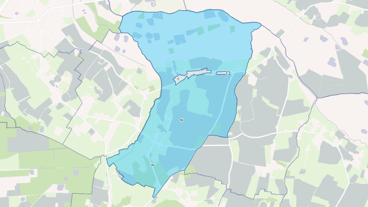 Aperçu cartographique de Saint-Pierre-du-Jonquet, centré sur la commune