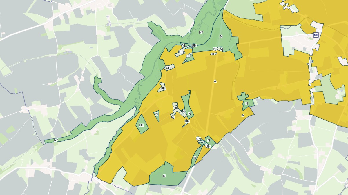 Aperçu cartographique de Saint-Vaast-sur-Seulles, centré sur la commune