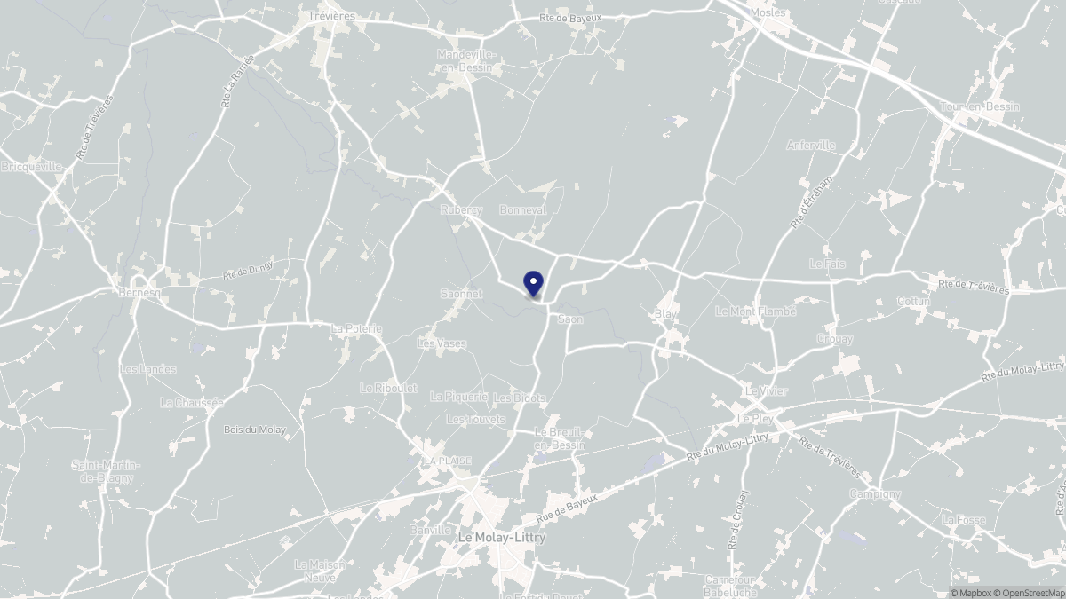 Aperçu cartographique de Saon, centré sur la commune