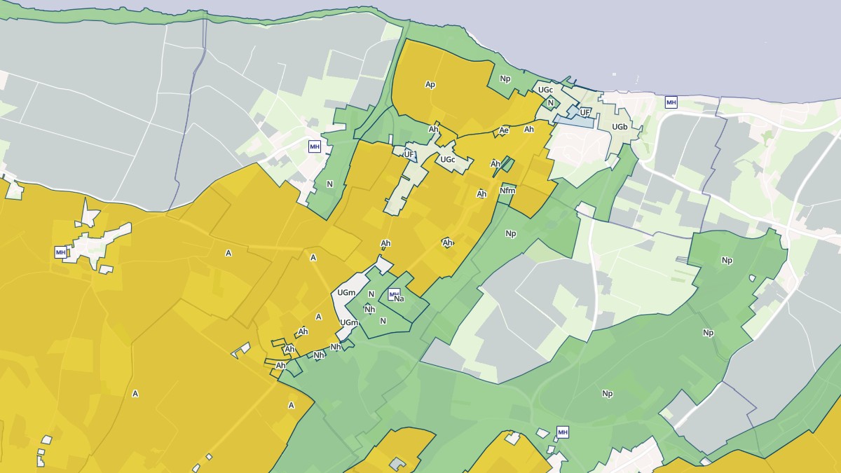 Aperçu cartographique de Tracy-sur-Mer, centré sur la commune