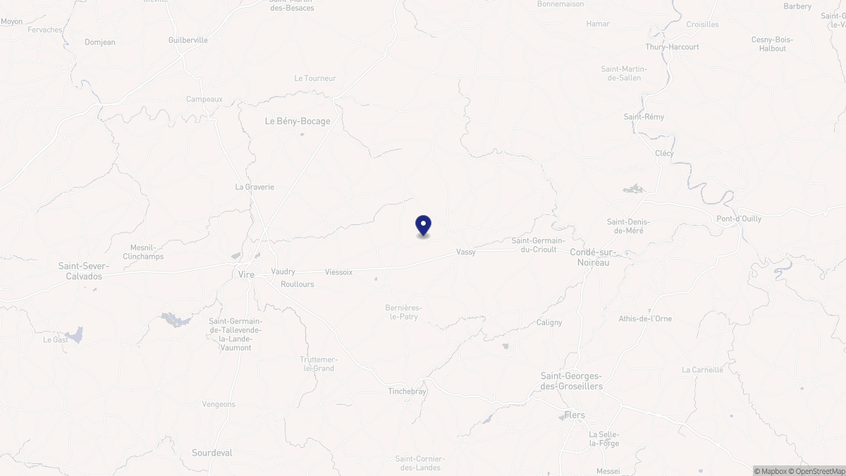 Aperçu cartographique de Valdallière, centré sur la commune