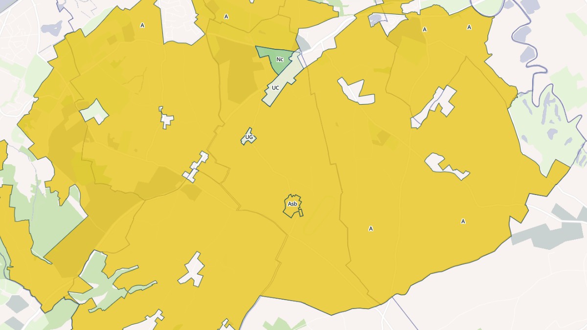 Aperçu cartographique de Vauville, centré sur la commune