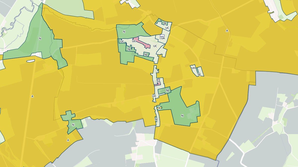 Aperçu cartographique de Vendes, centré sur la commune