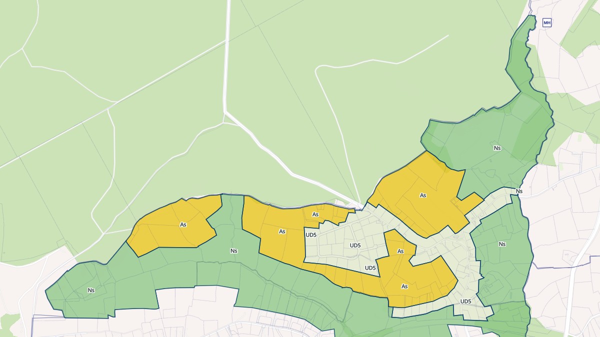 Aperçu cartographique de Vieux-Bourg, centré sur la commune