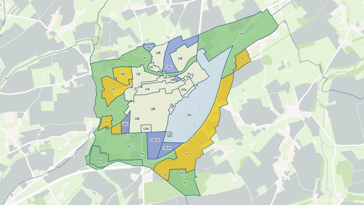 Aperçu cartographique de Villers-Bocage, centré sur la commune