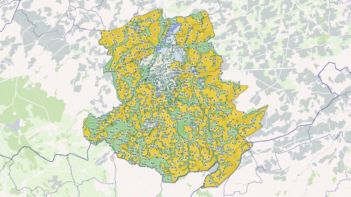 Aperçu cartographique de Vire Normandie, centré sur la commune