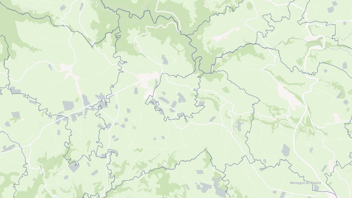 Aperçu cartographique de Ally, centré sur la commune