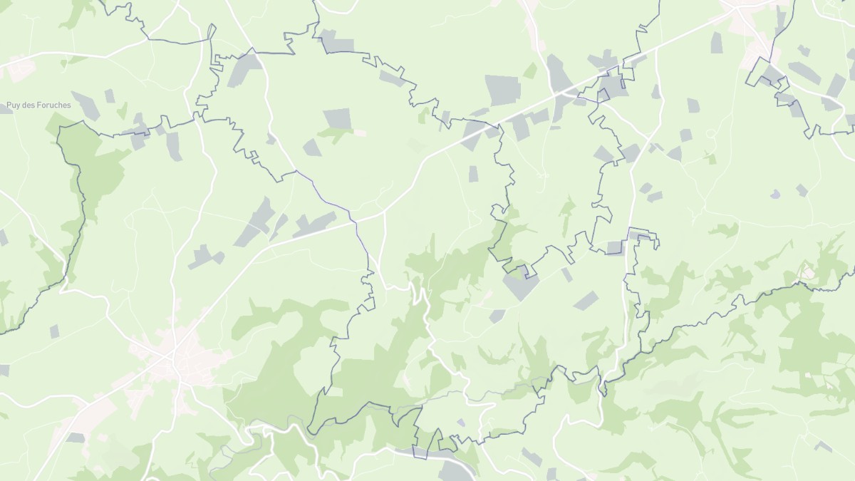 Aperçu cartographique de Barriac-les-Bosquets, centré sur la commune