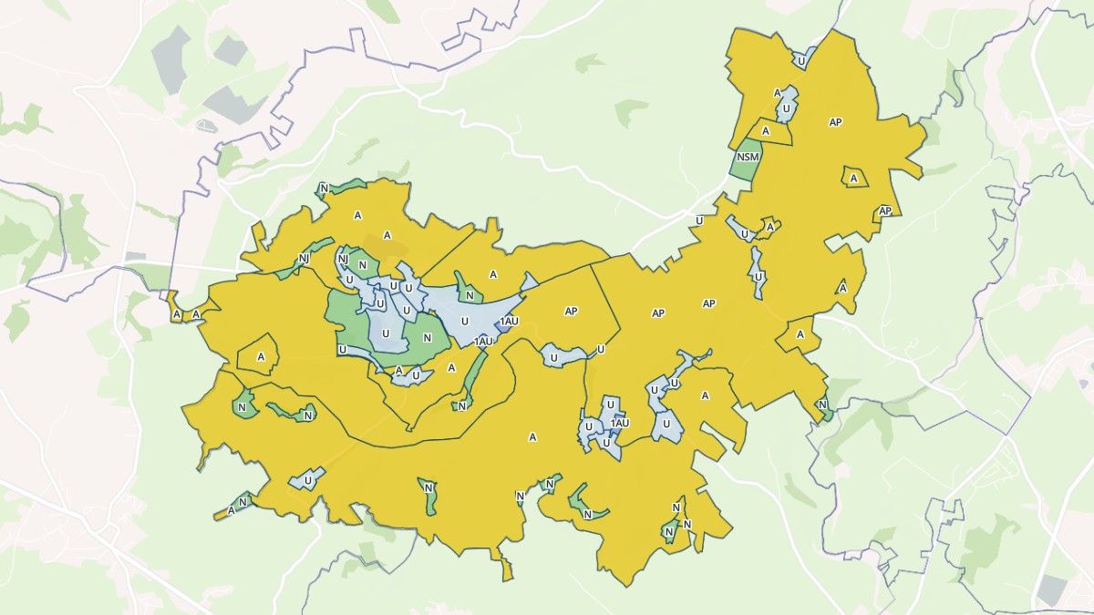 Aperçu cartographique de Crandelles, centré sur la commune