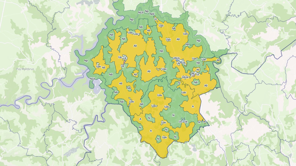Aperçu cartographique de Val d'Arcomie, centré sur la commune