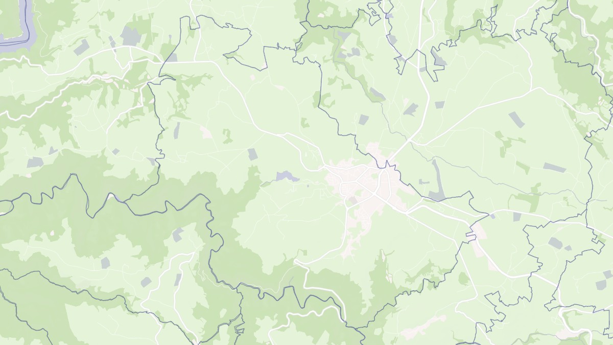 Aperçu cartographique de Mauriac, centré sur la commune