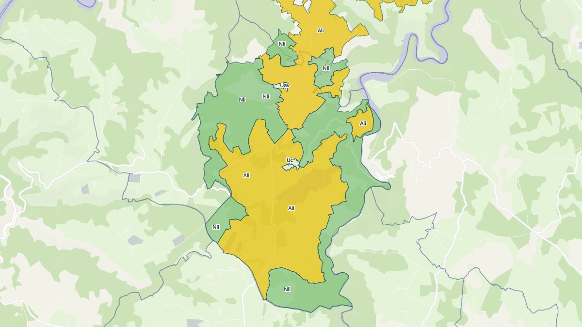 Aperçu cartographique de Maurines, centré sur la commune