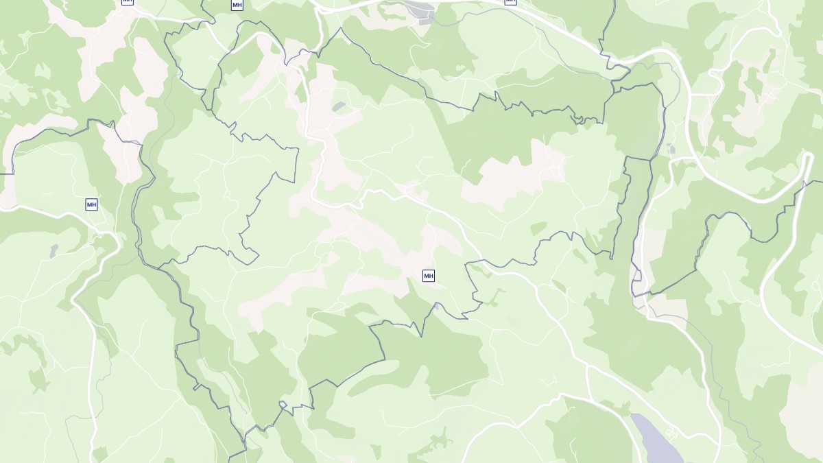 Aperçu cartographique de La Monselie, centré sur la commune