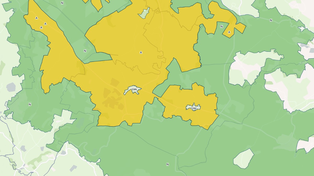 Aperçu cartographique de Montchamp, centré sur la commune