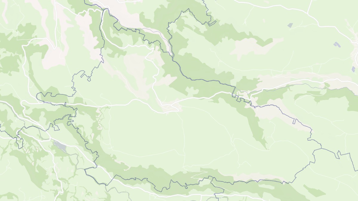 Aperçu cartographique de Moussages, centré sur la commune