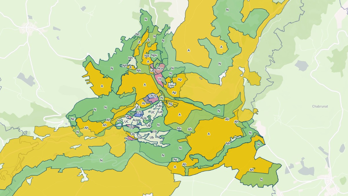 Aperçu cartographique de Neussargues-Moissac, centré sur la commune