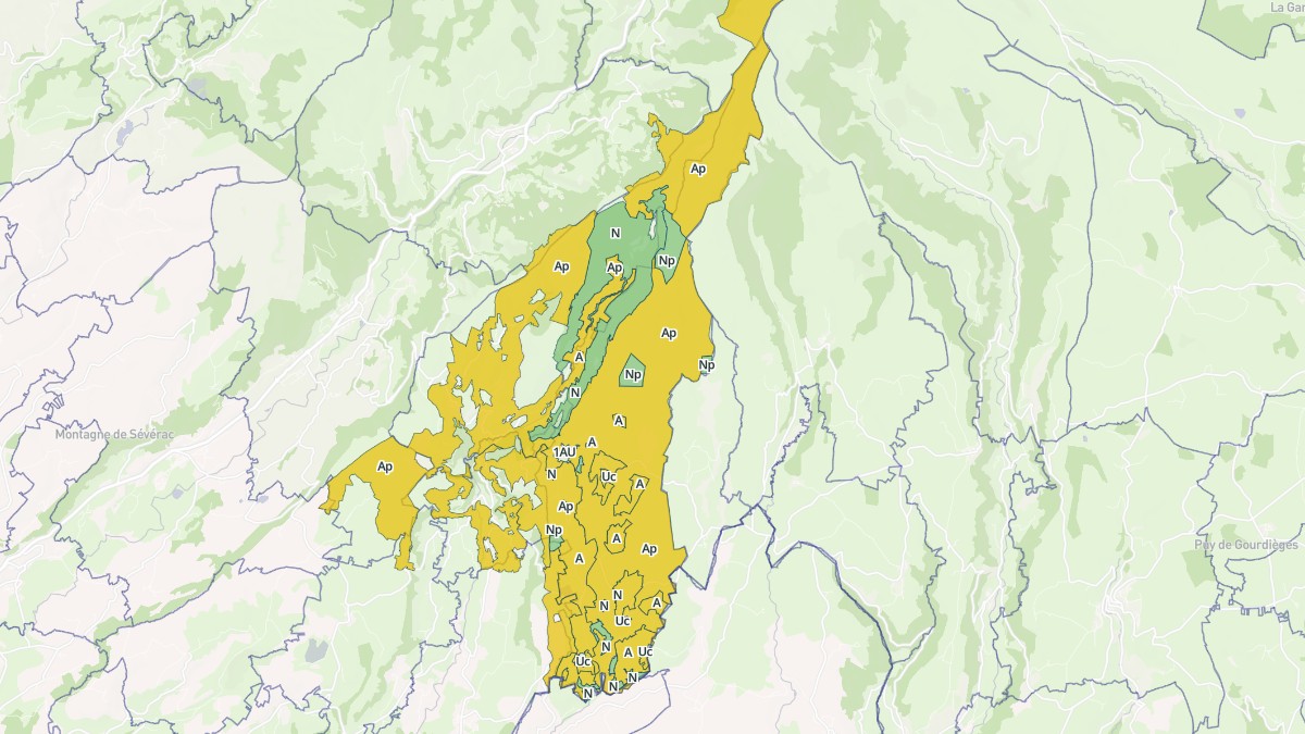 Aperçu cartographique de Pailherols, centré sur la commune