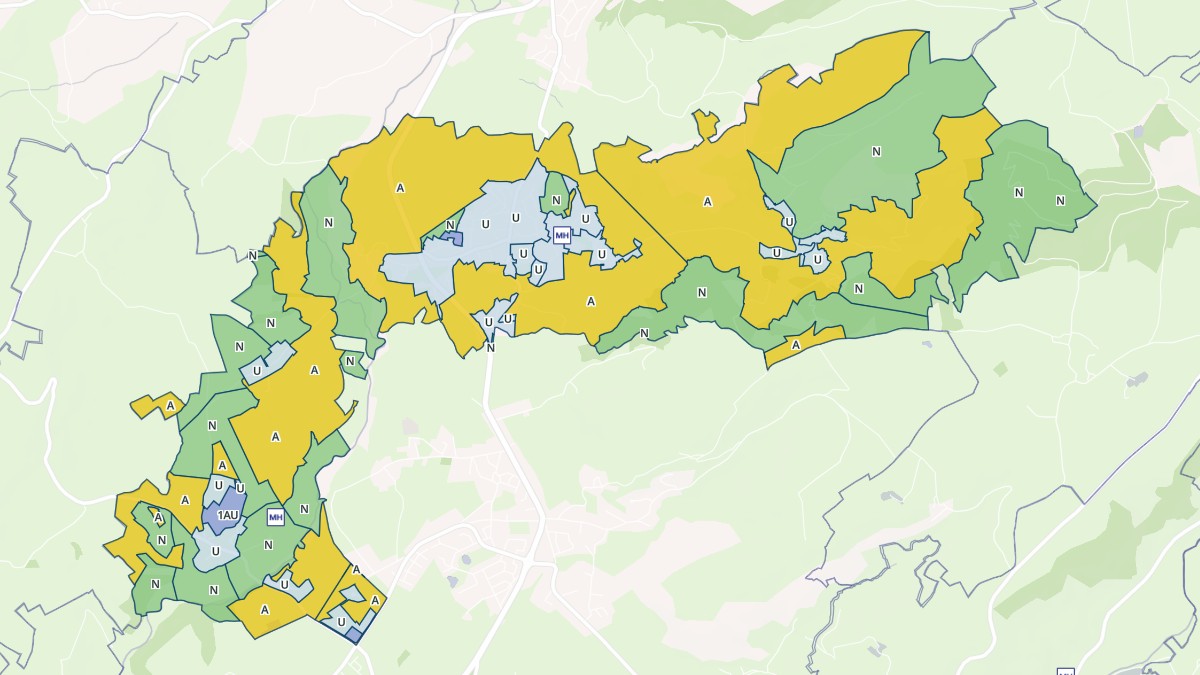 Aperçu cartographique de Reilhac, centré sur la commune