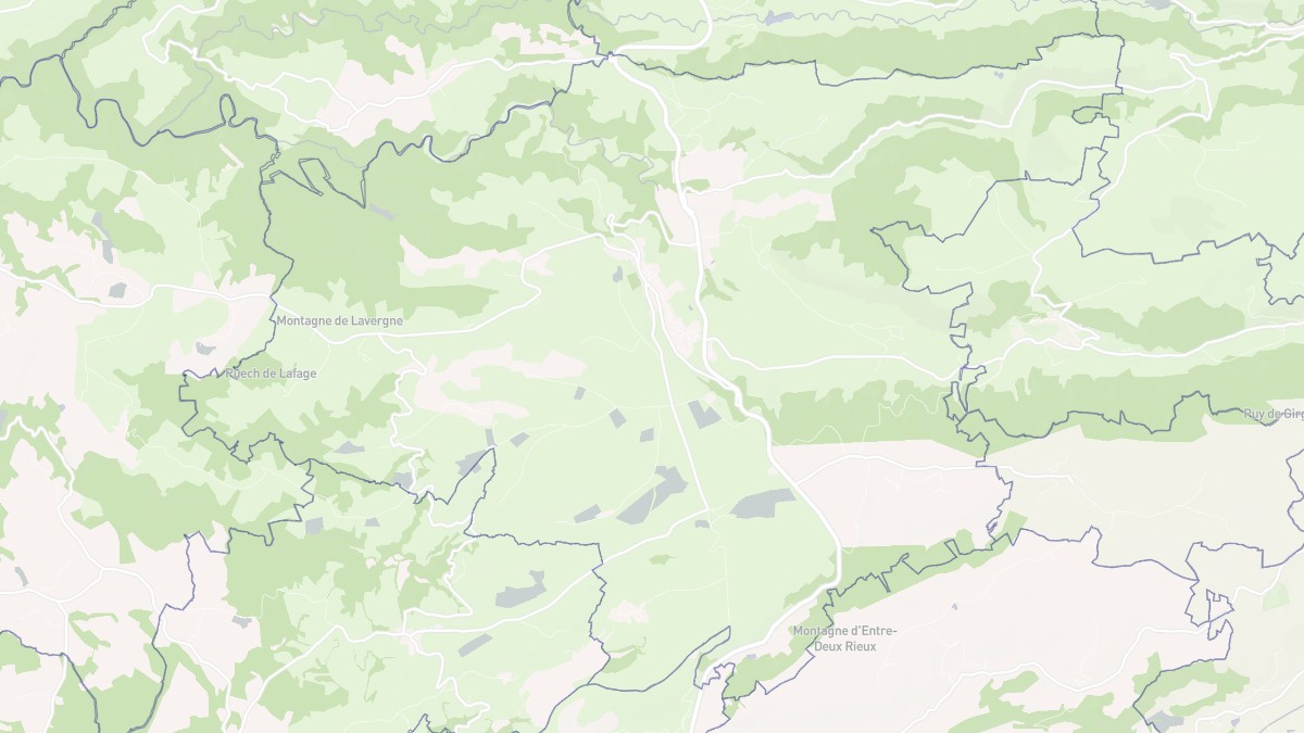 Aperçu cartographique de Saint-Cernin, centré sur la commune