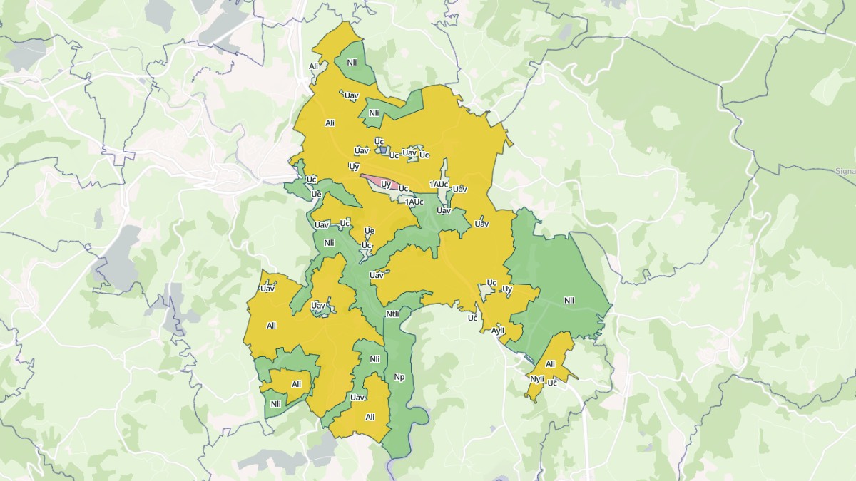 Aperçu cartographique de Saint-Georges, centré sur la commune
