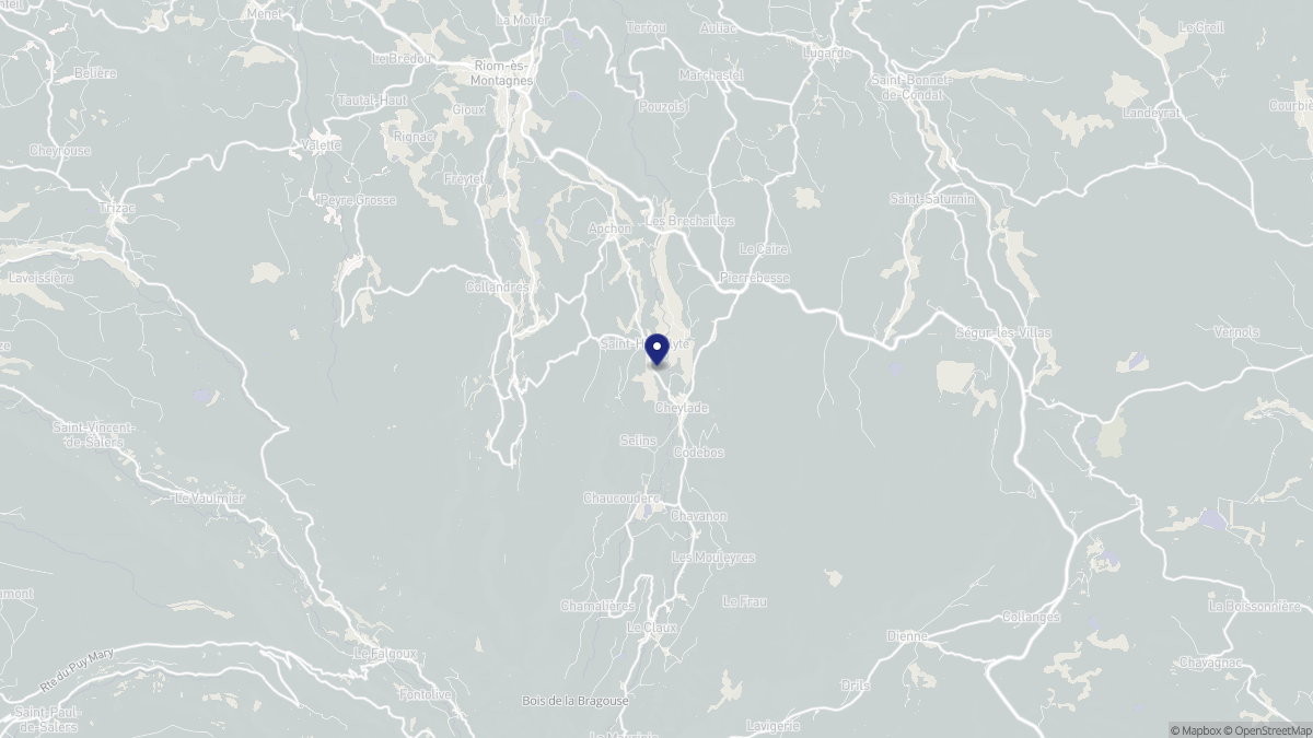 Aperçu cartographique de Saint-Hippolyte, centré sur la commune