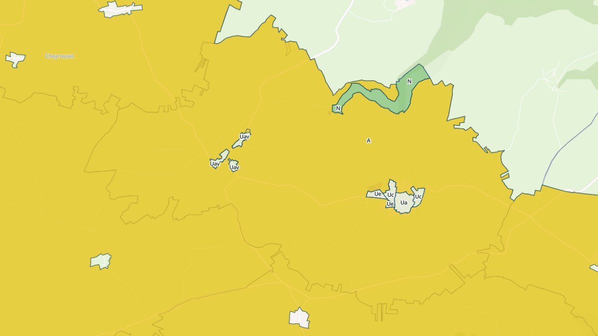 Aperçu cartographique de Tanavelle, centré sur la commune