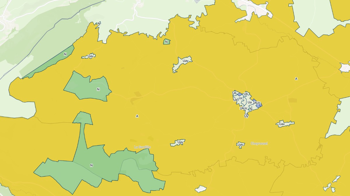 Aperçu cartographique de Valuéjols, centré sur la commune