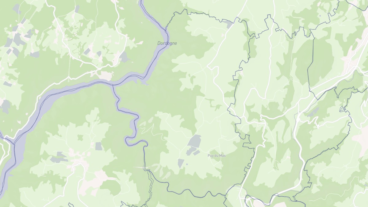 Aperçu cartographique de Veyrières, centré sur la commune